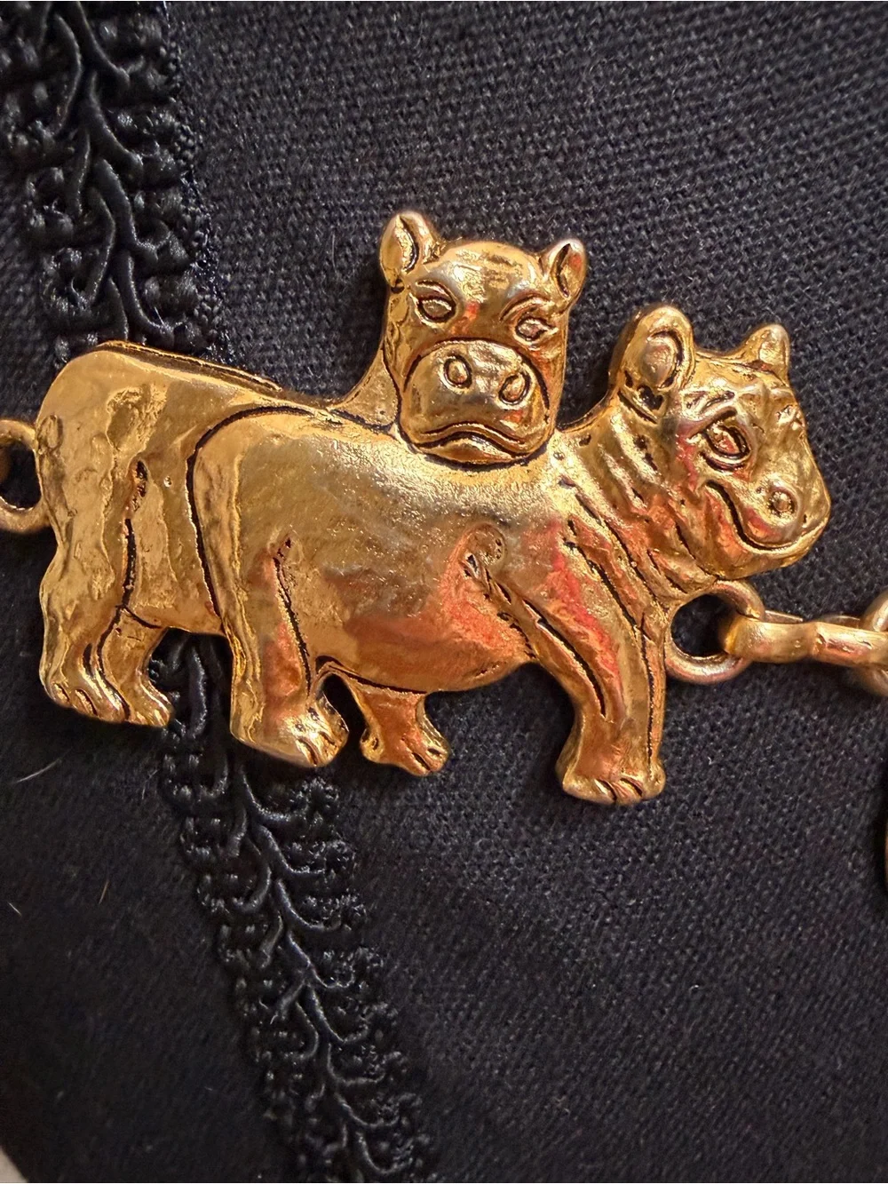 🦒Gold Animal Link Belt🐄🦬🐃🐐🦒